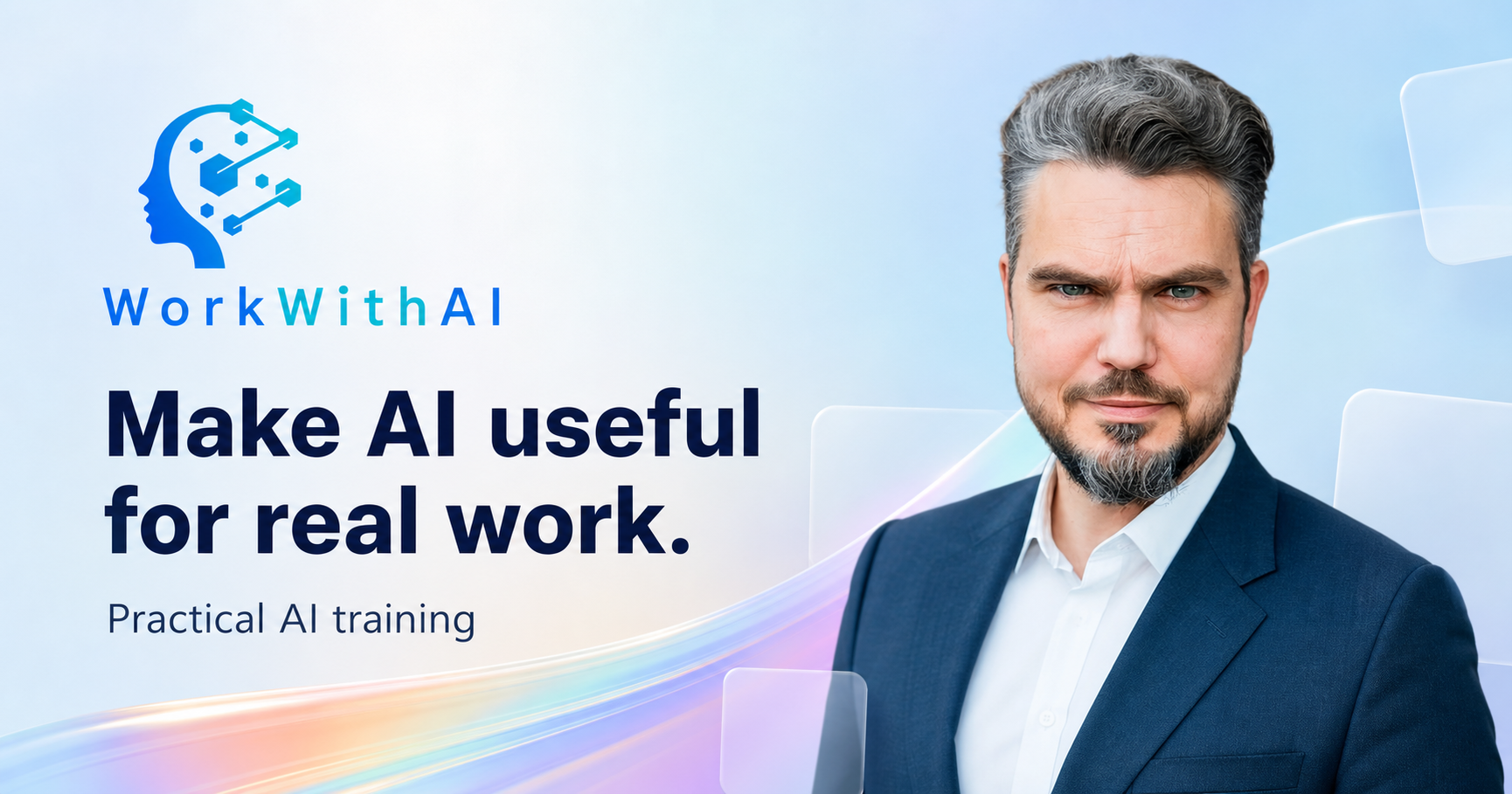 WorkWithAI — Make AI useful for real work. Practical AI training with Arnaud Llamas Bravo.